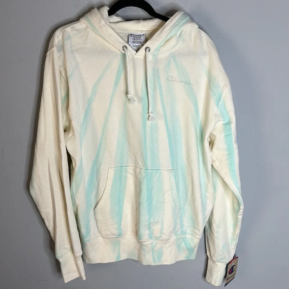 CHAMPION Feather Dye Lightweight Fleece Womens Hoodie M NEW - Picture 4 of 7
